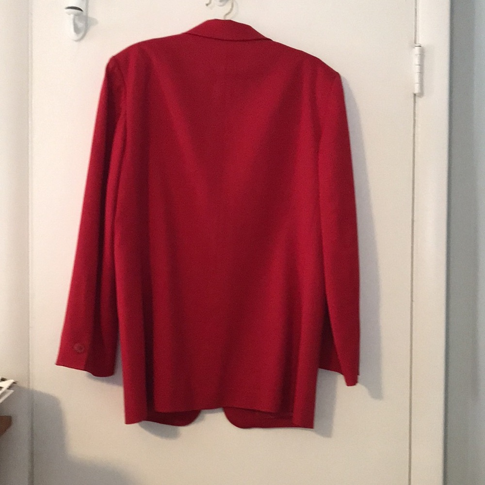 Red PendletonSuit Jacket 14P - Picture 2 of 3